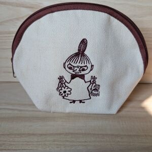 Little My Embroidered Canvas Zip Bag Make Up Pouch Moomin